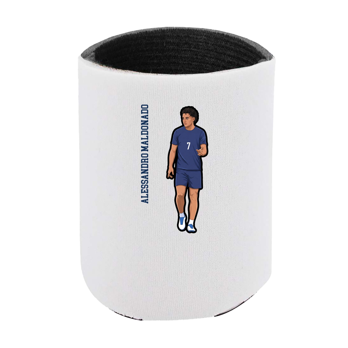 Can Holder — Name Vertical in White