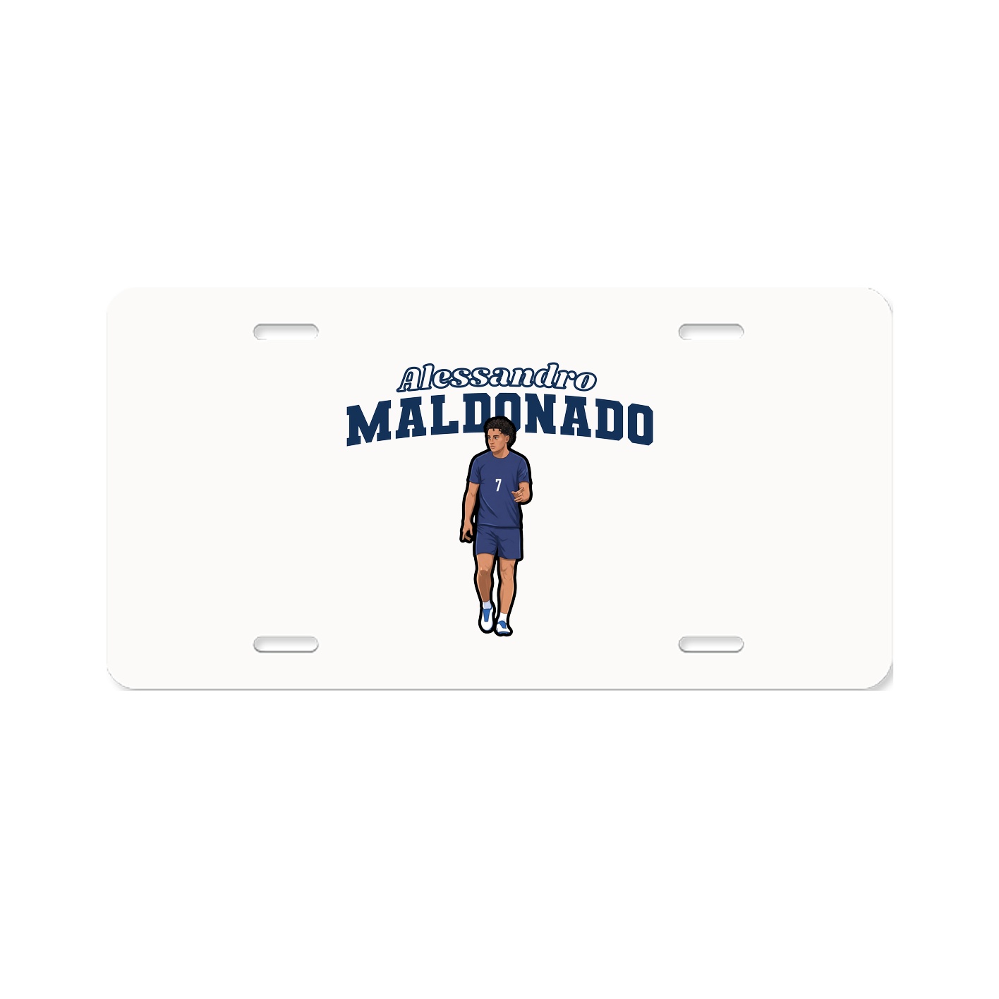 License Plate — Name Arch in Classic