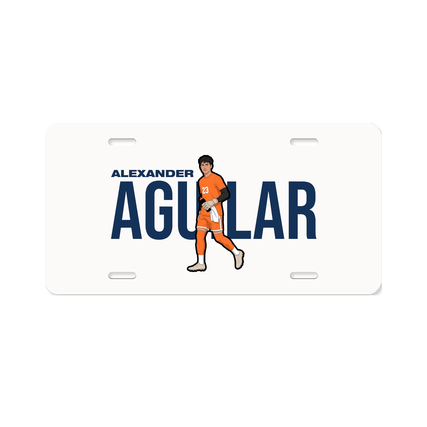 License Plate — Player Name in Classic