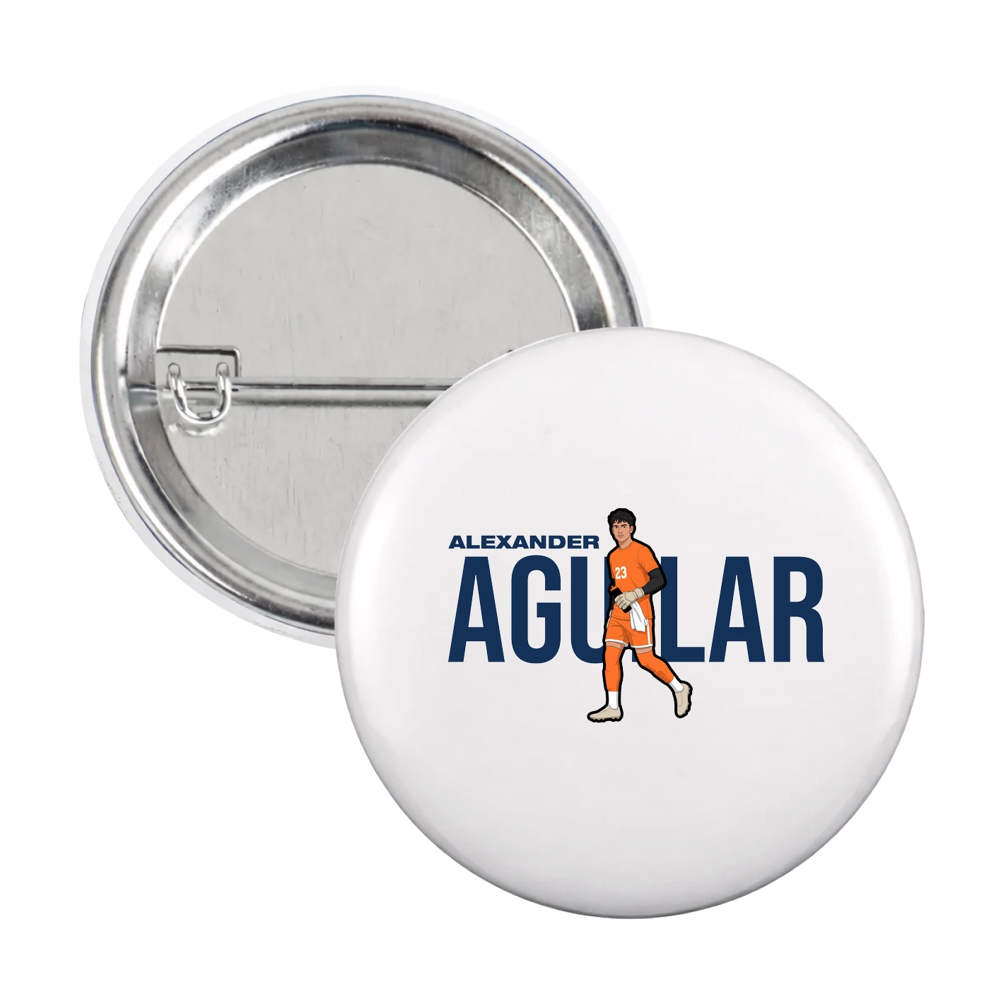 Game Day Button — Player Name in White