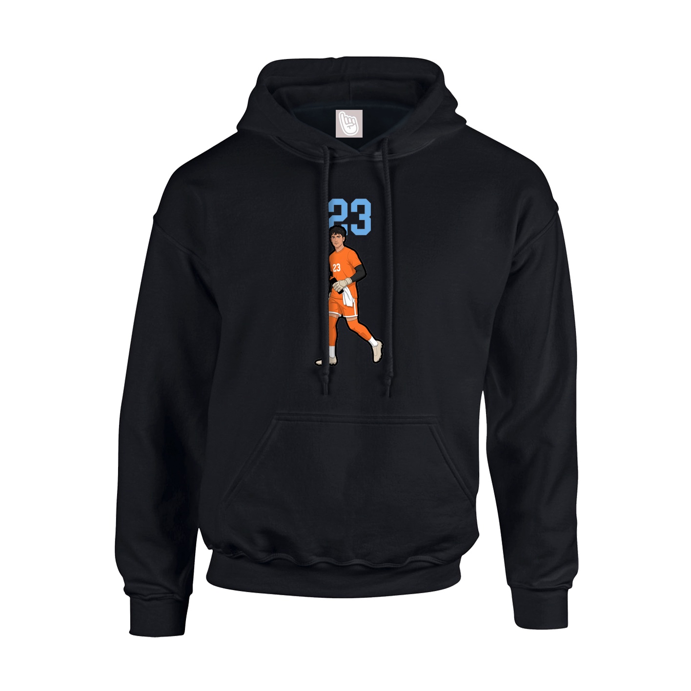 Hoodie — Number Top in Black
