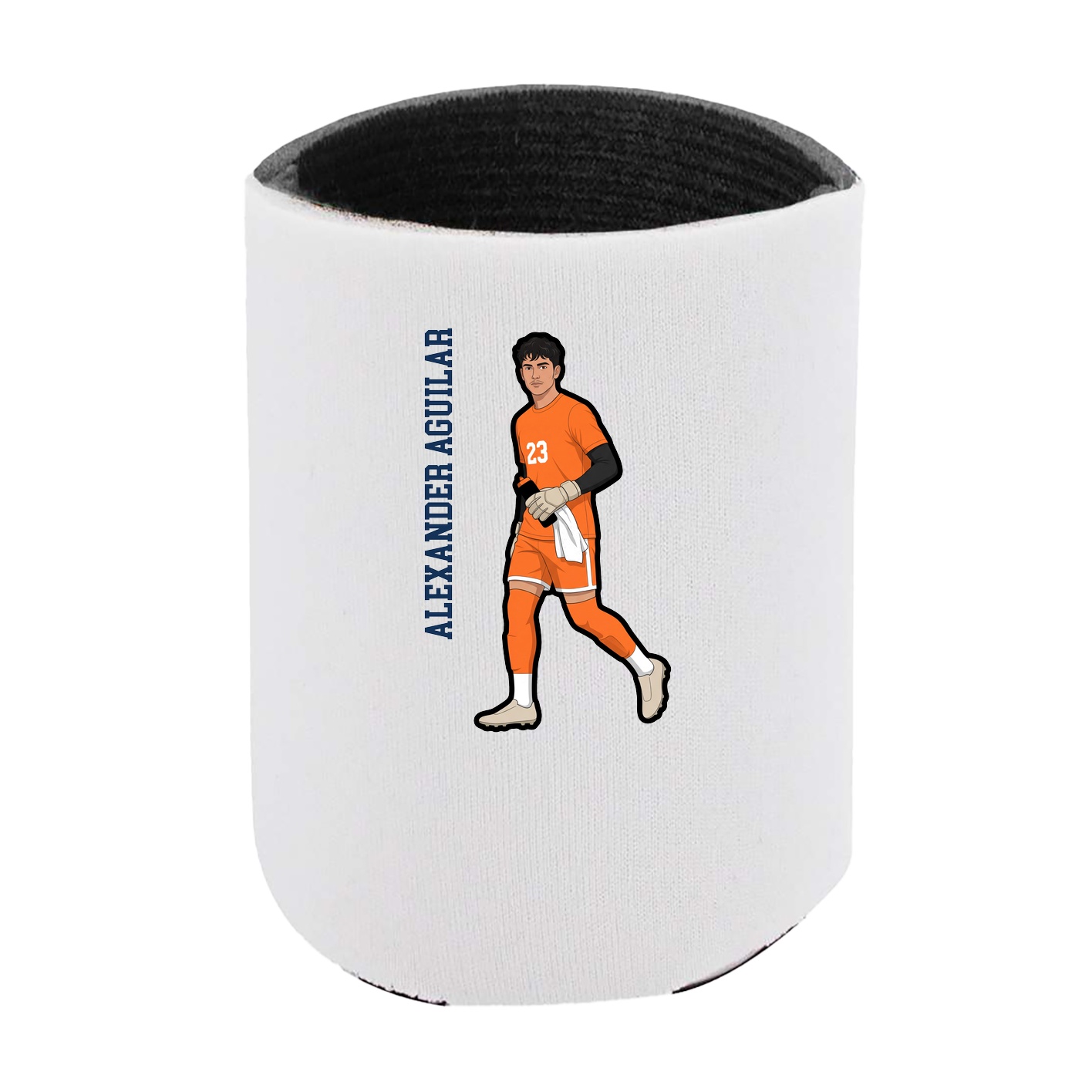 Can Holder — Name Vertical in White