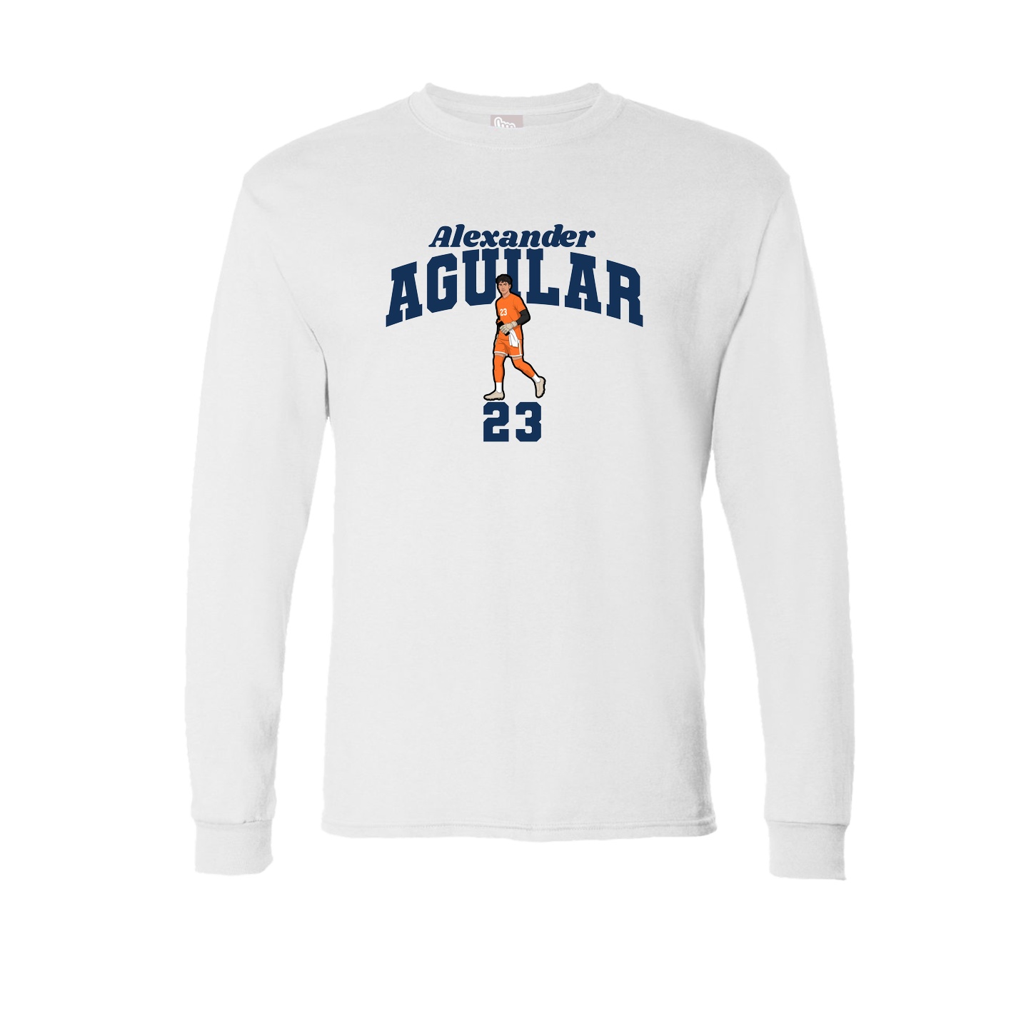 Long Sleeve Tee — Signature Arch in White