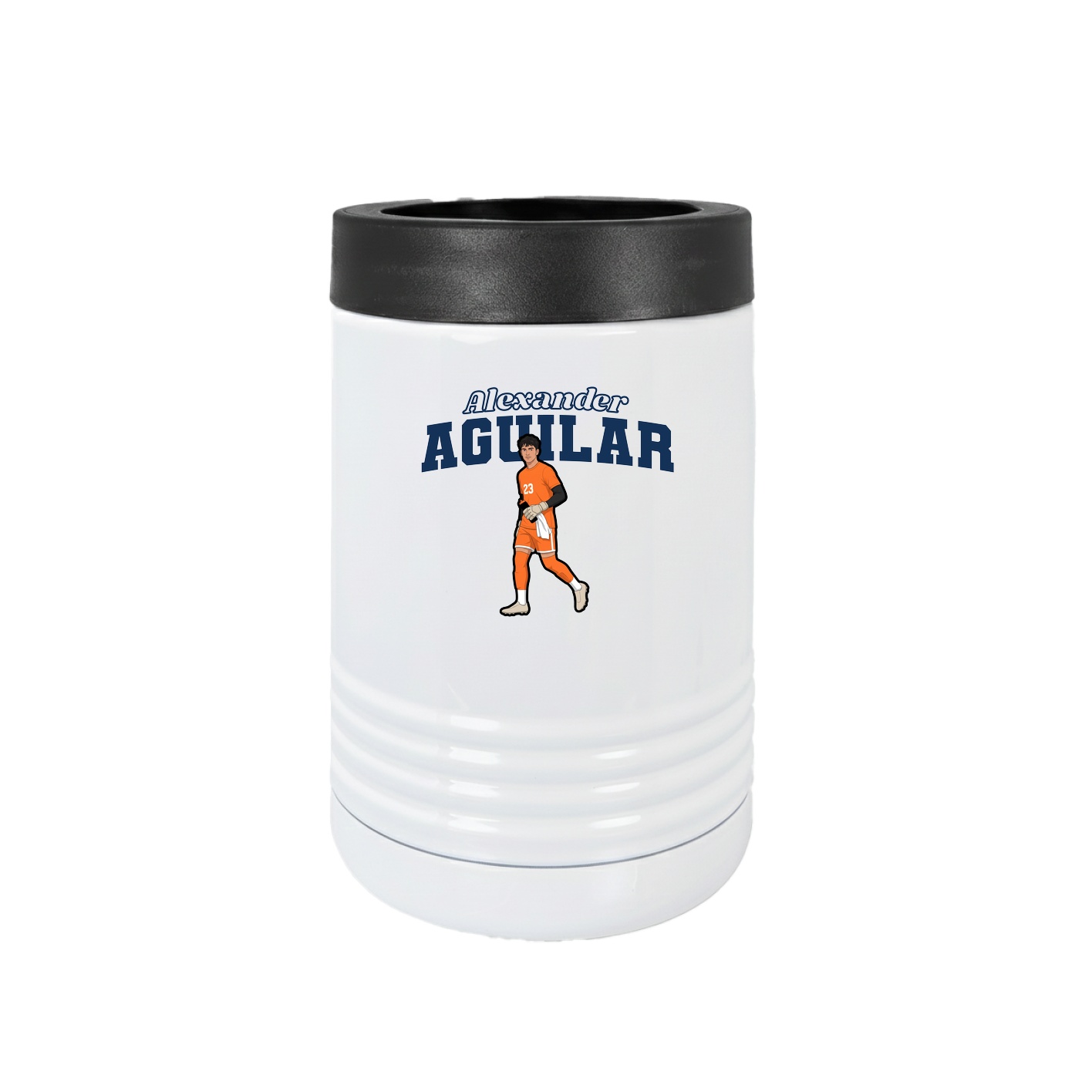 Beverage Holder — Name Arch in White
