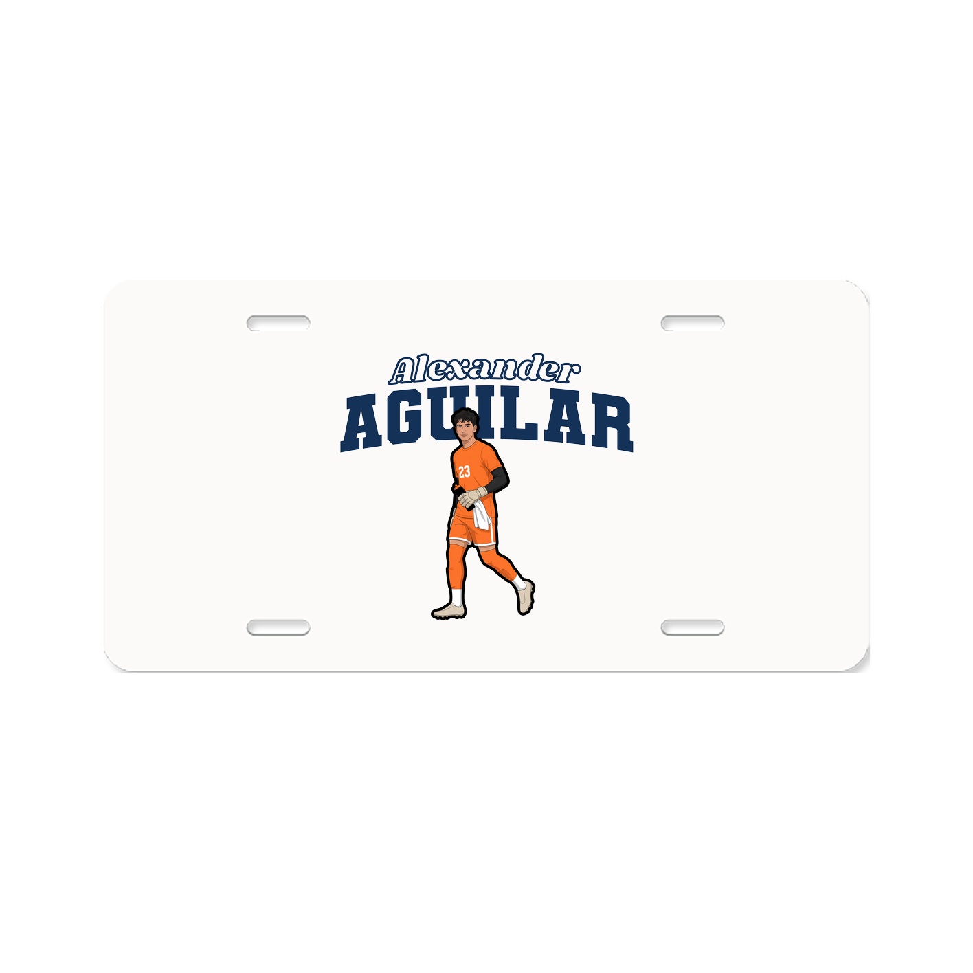 License Plate — Name Arch in Classic