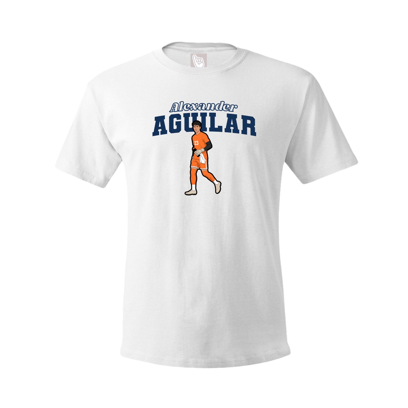 Youth Tee — Name Arch in White