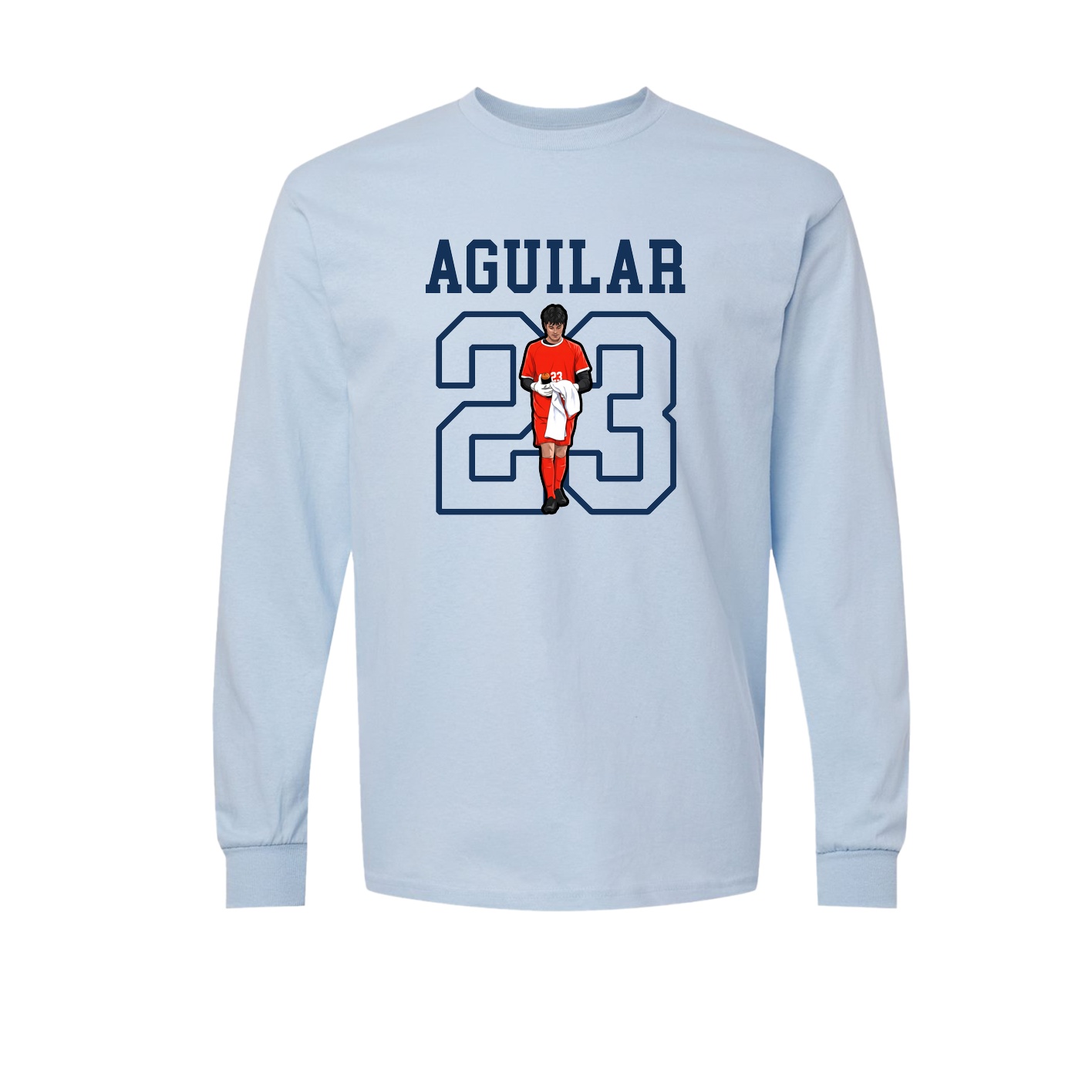 Long Sleeve Tee — Shirsey in Light Blue