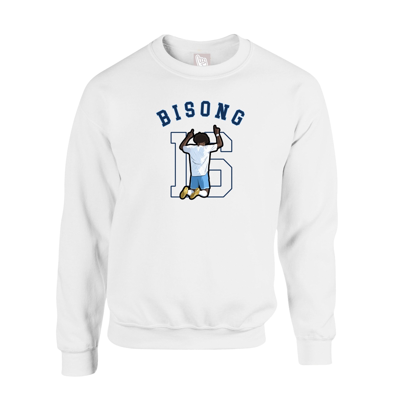 Fleece Crew — Shirsey Arch in White