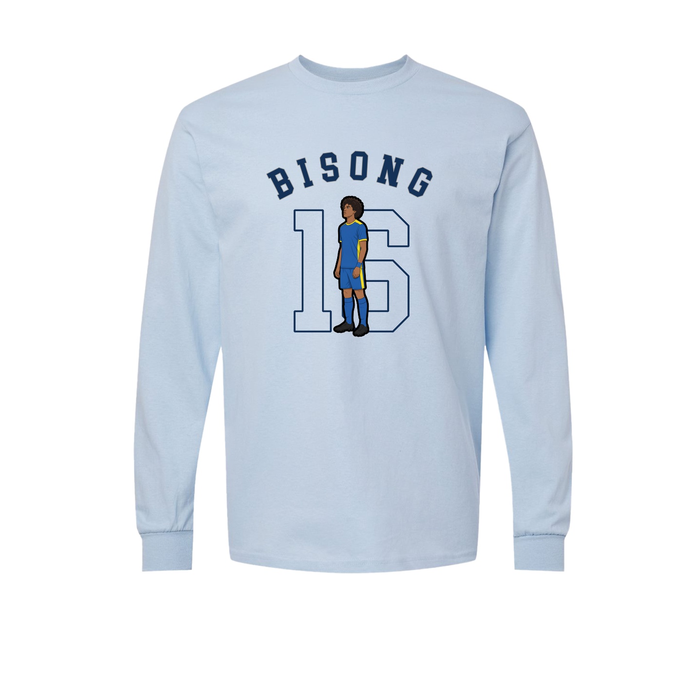 Long Sleeve Tee — Shirsey Arch in Light Blue