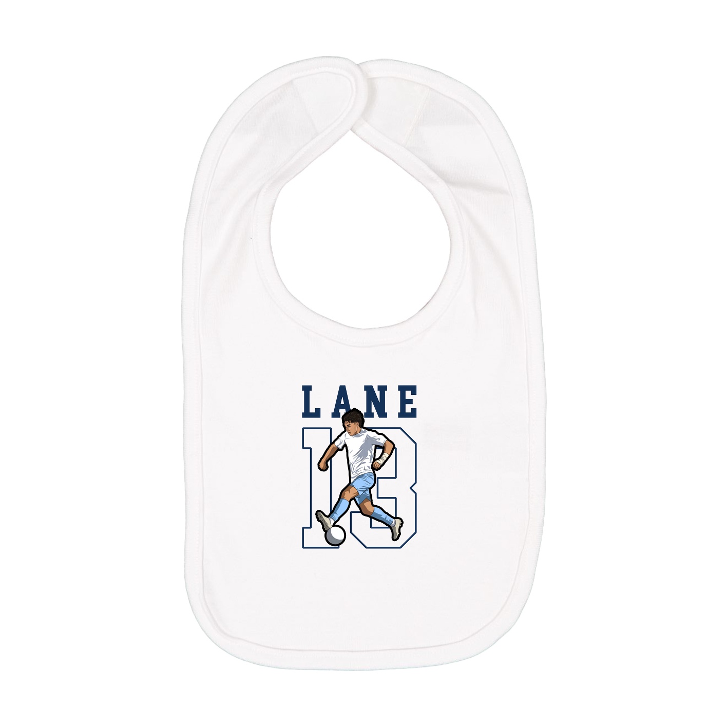 Infant Bib — Shirsey in White