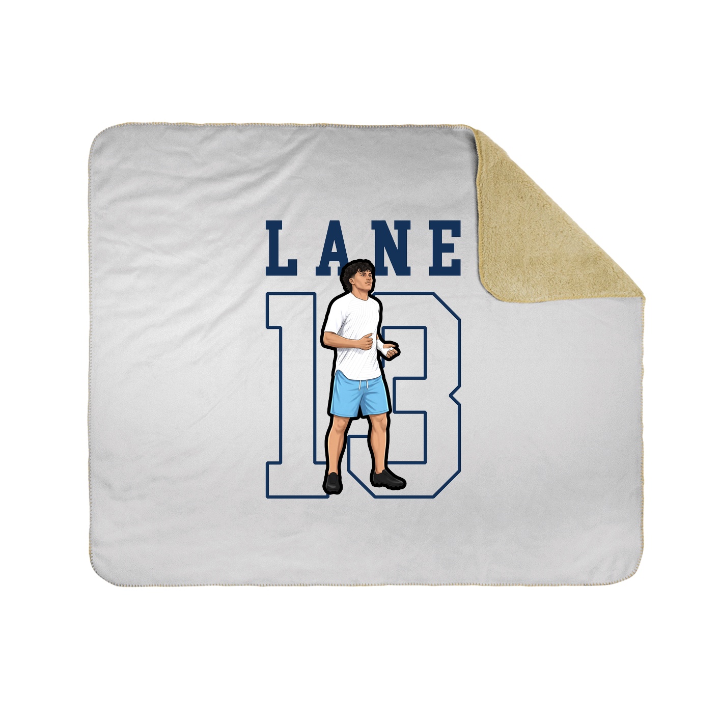 Throw Blanket — Shirsey in White
