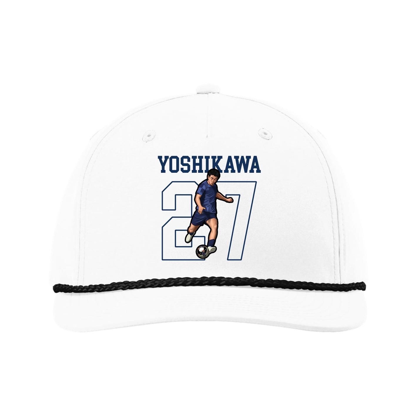Five-Panel Classic Rope Cap — Shirsey in White