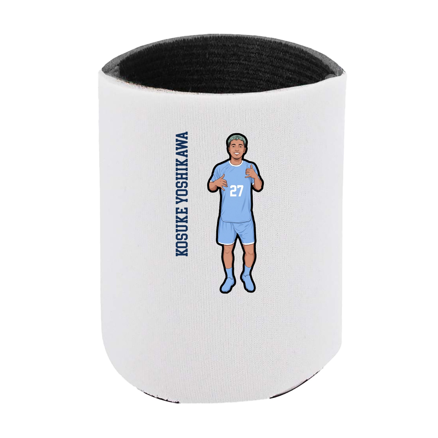 Can Holder — Name Vertical in White