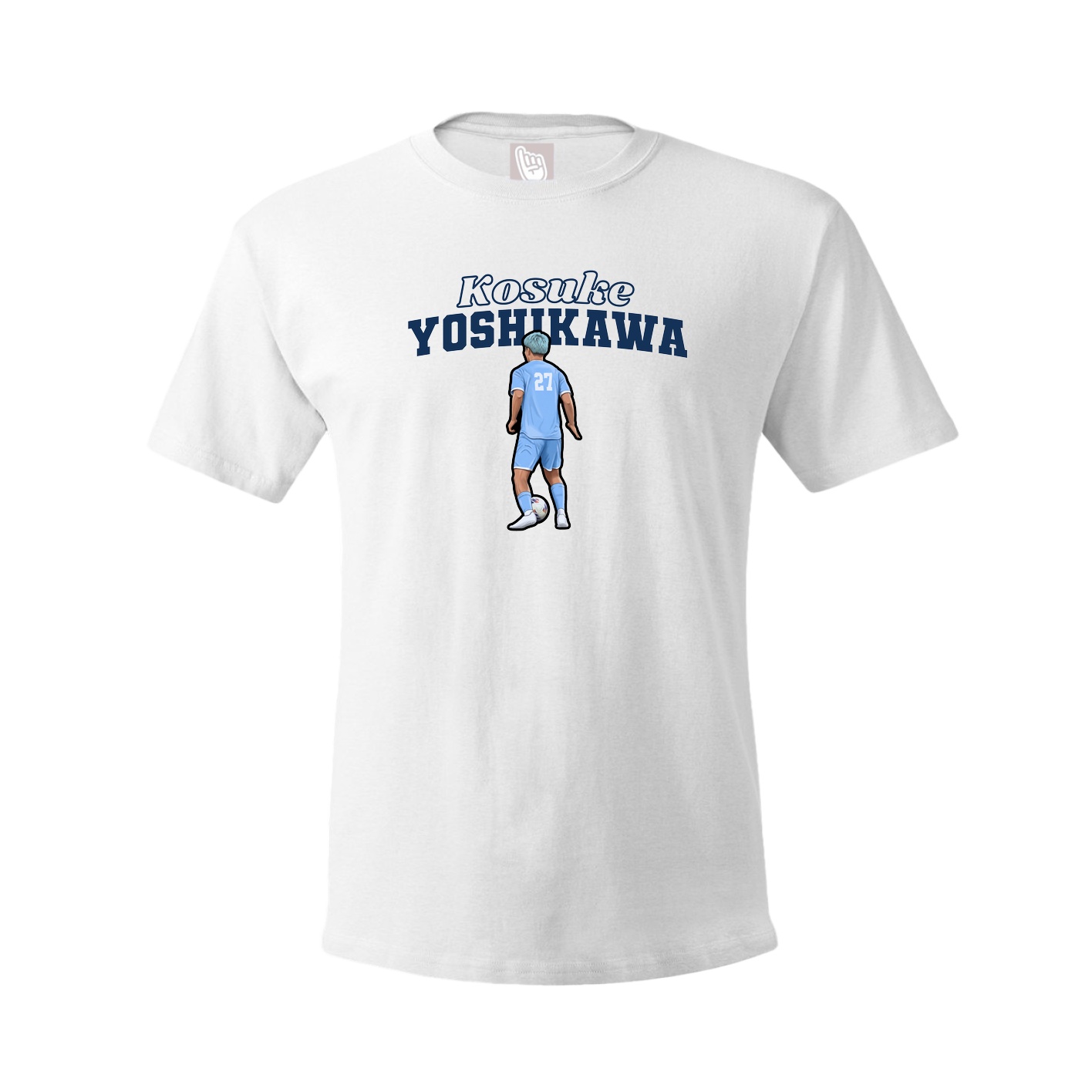 Youth Tee — Name Arch in White