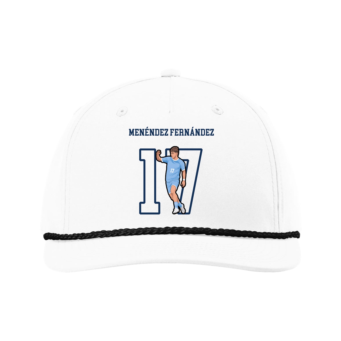 Five-Panel Classic Rope Cap — Shirsey in White