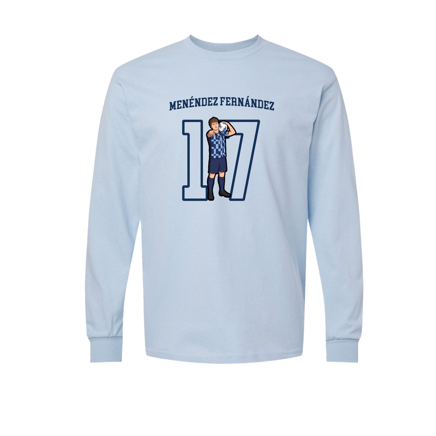 Long Sleeve Tee — Shirsey in Light Blue