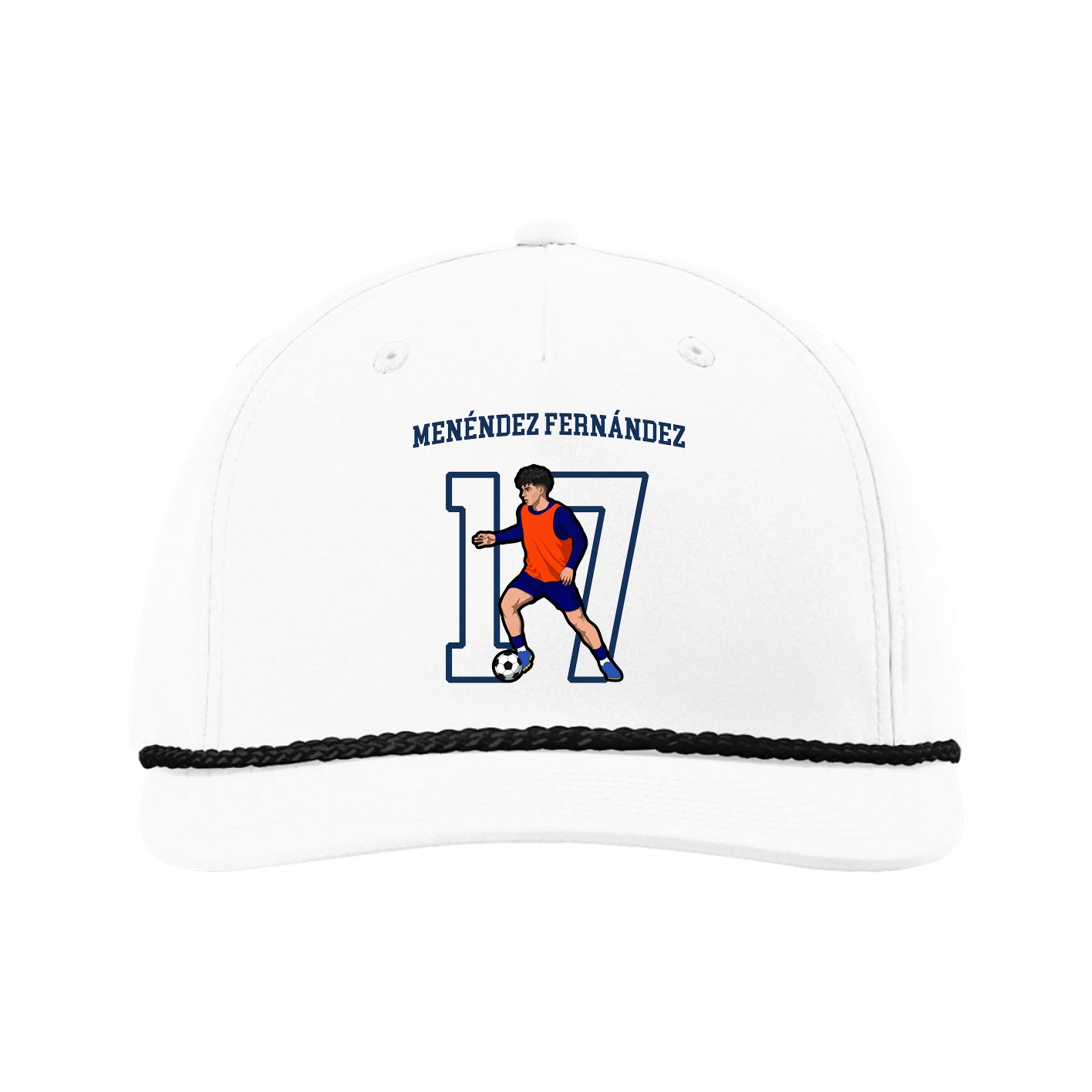 Five-Panel Classic Rope Cap — Shirsey in White