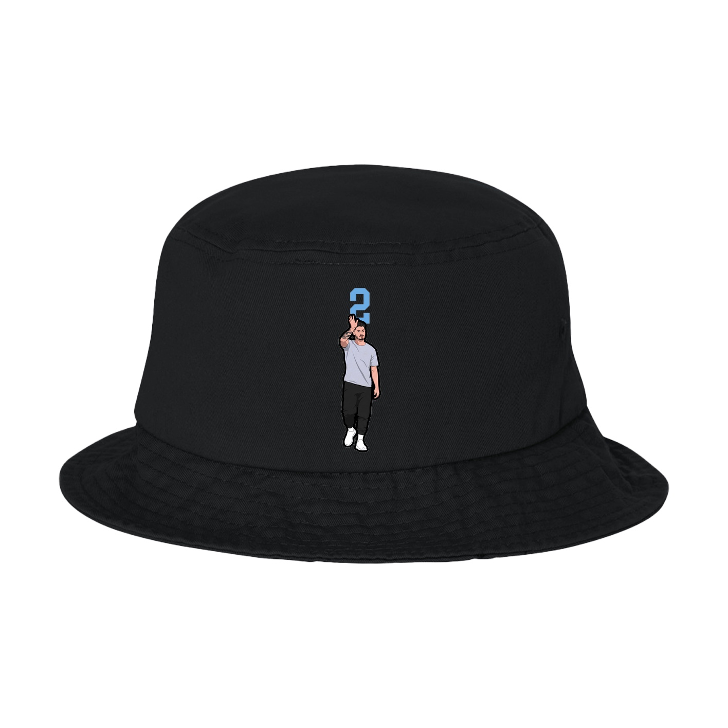 Bucket Cap — Number Top in Black