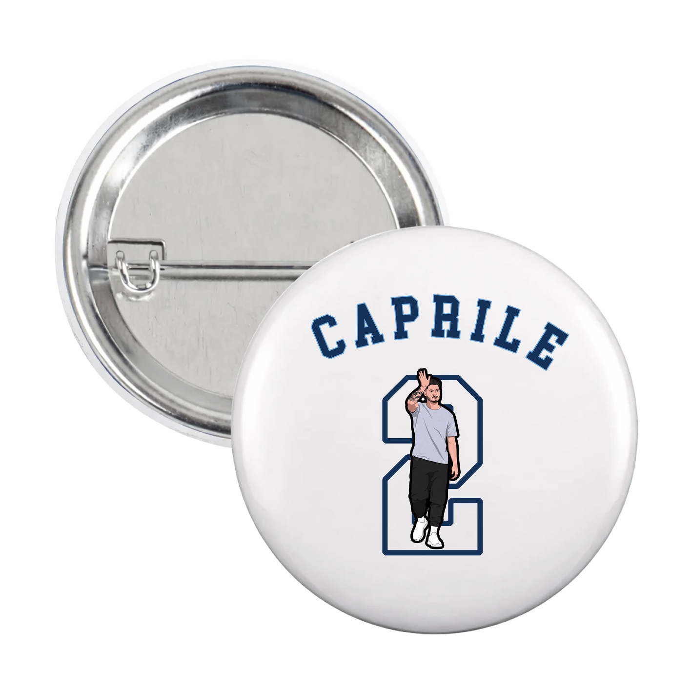 Game Day Button — Shirsey Arch in White