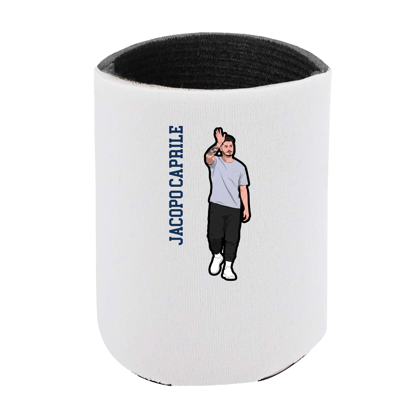 Can Holder — Name Vertical in White