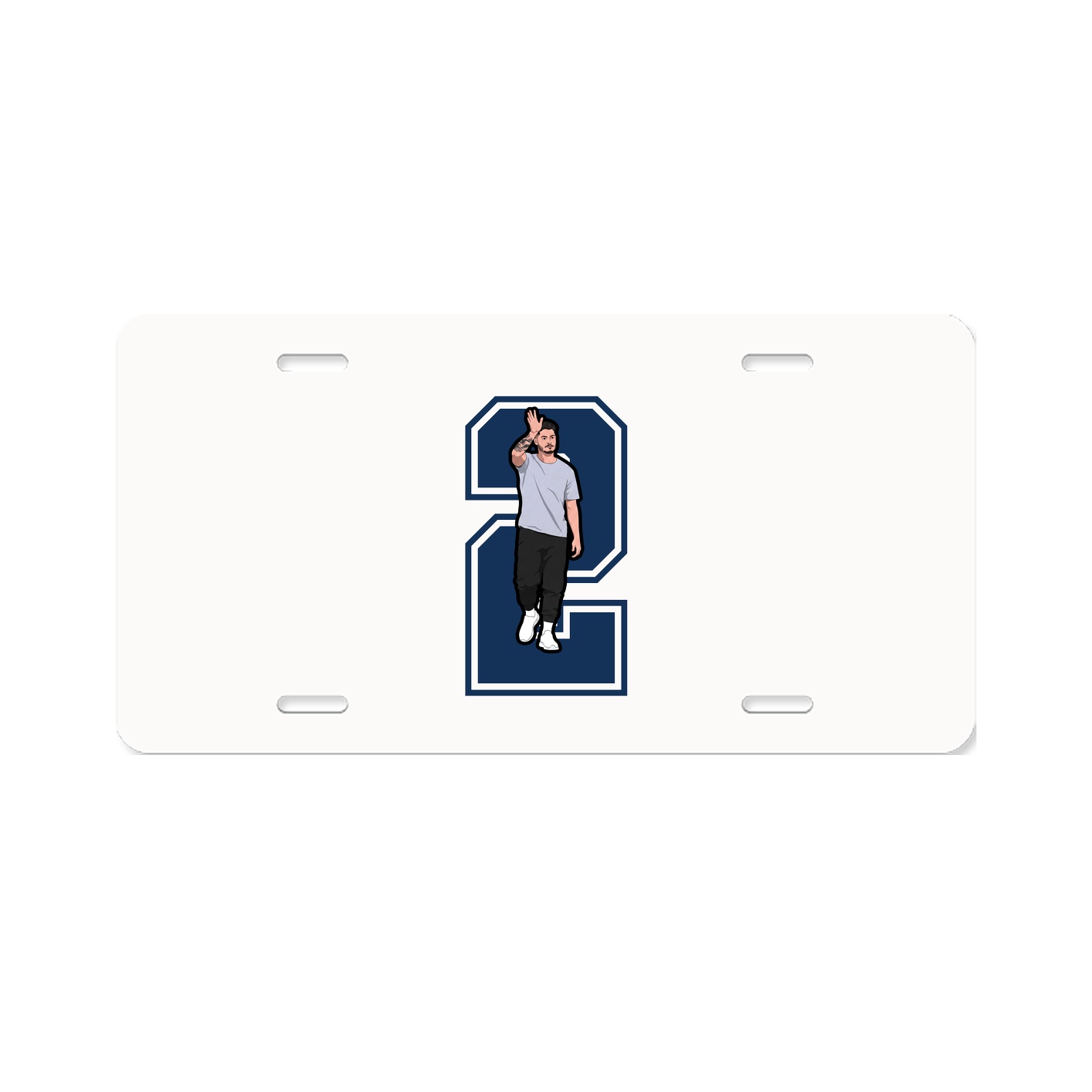License Plate — Number in Classic