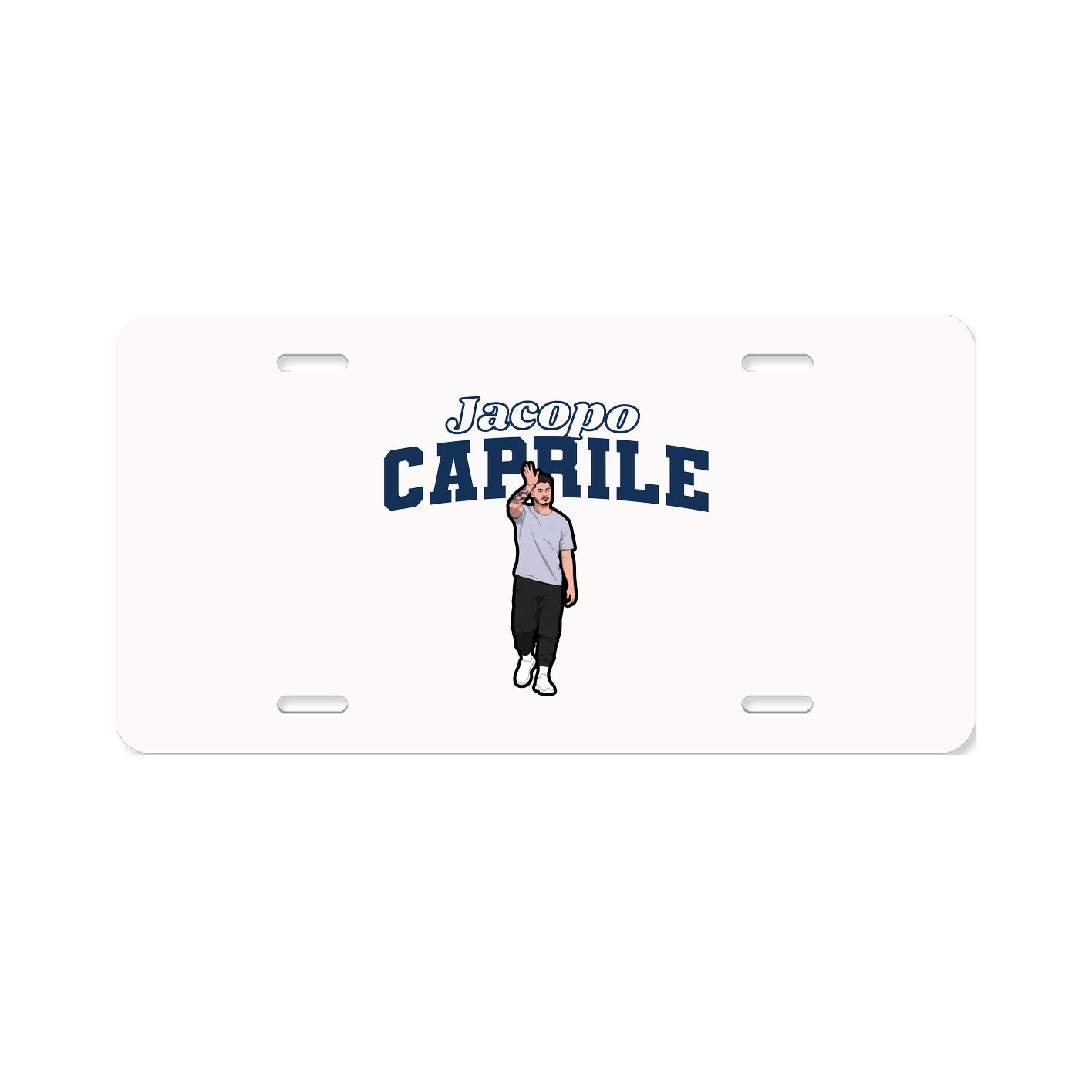 License Plate — Name Arch in Classic