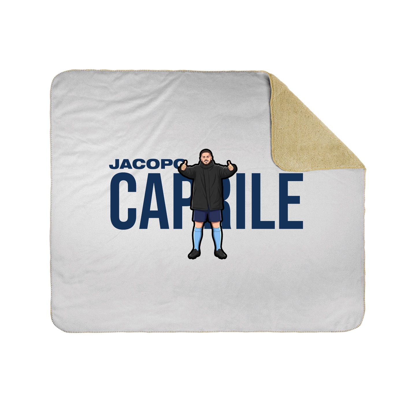 Throw Blanket — Player Name in White