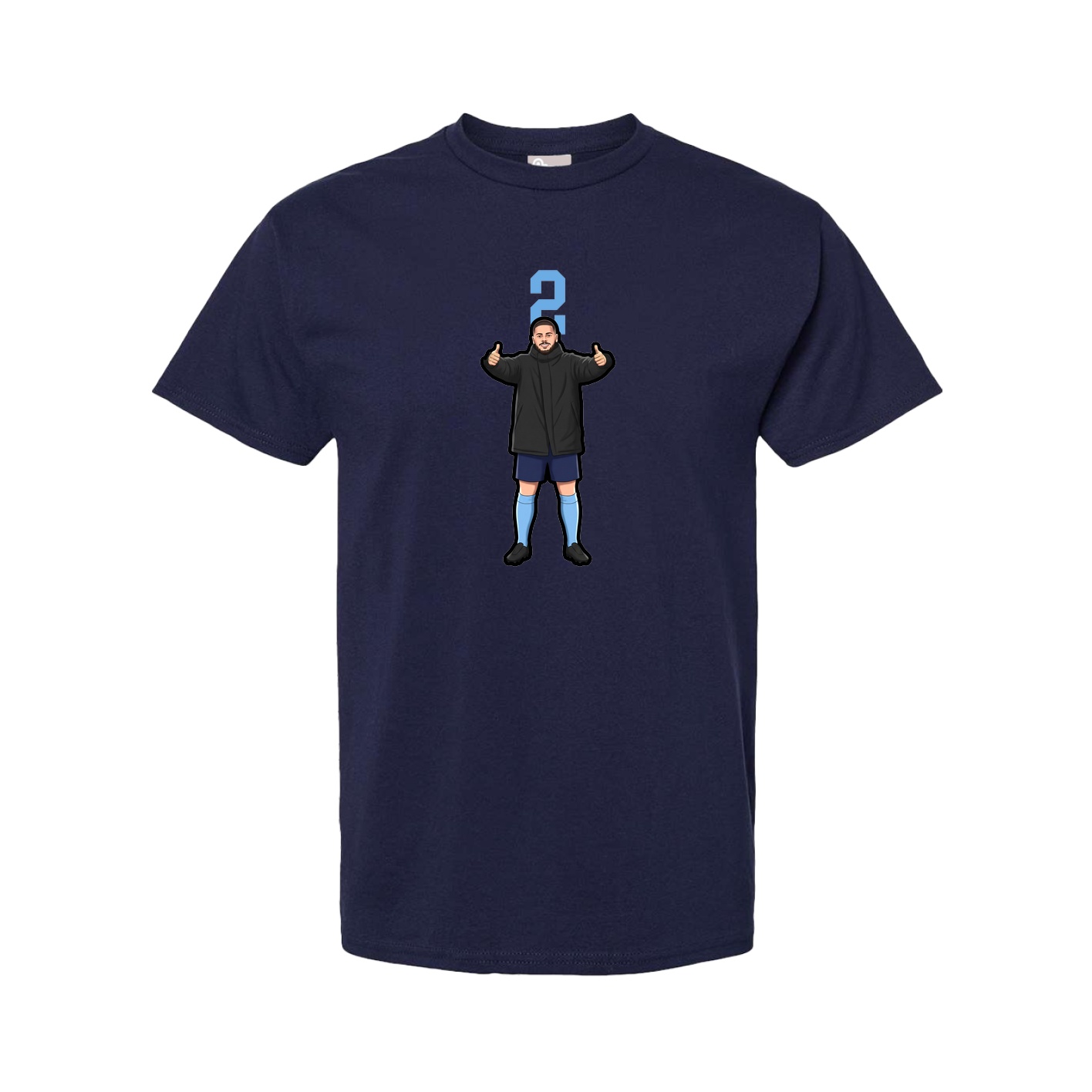 Tee — Number Top in Navy