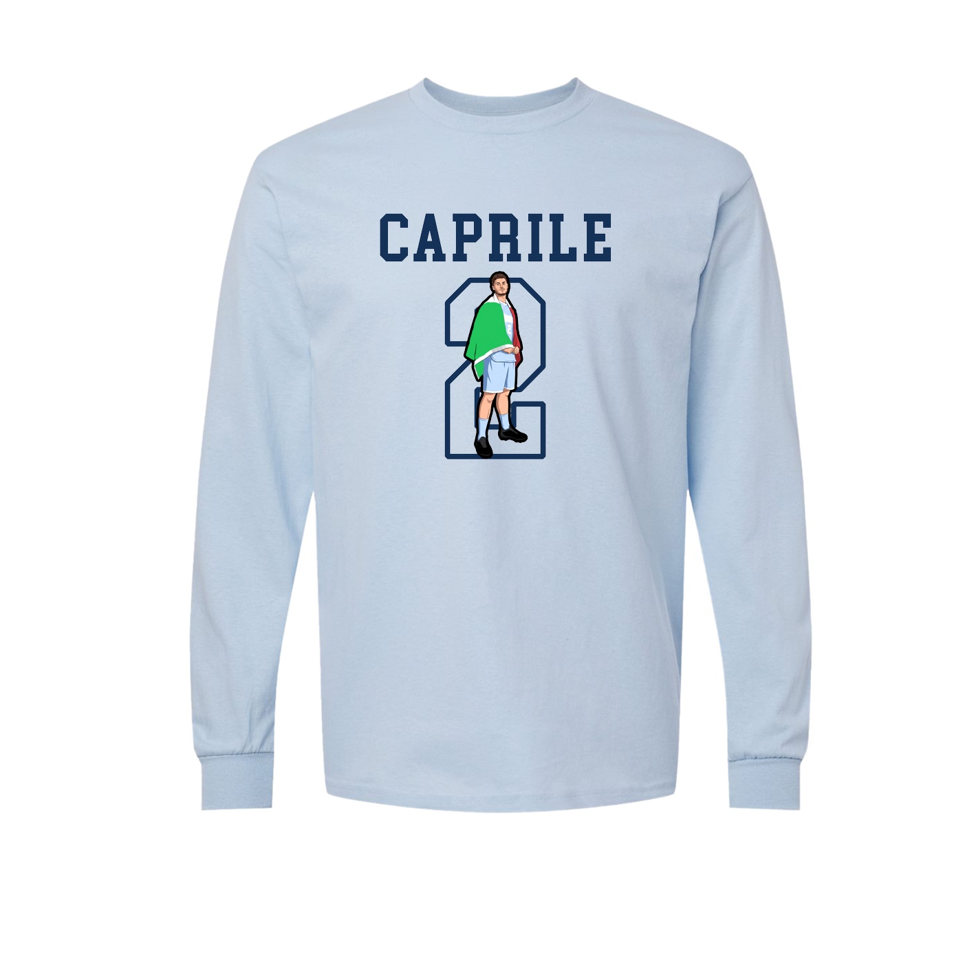 Long Sleeve Tee — Shirsey in Light Blue