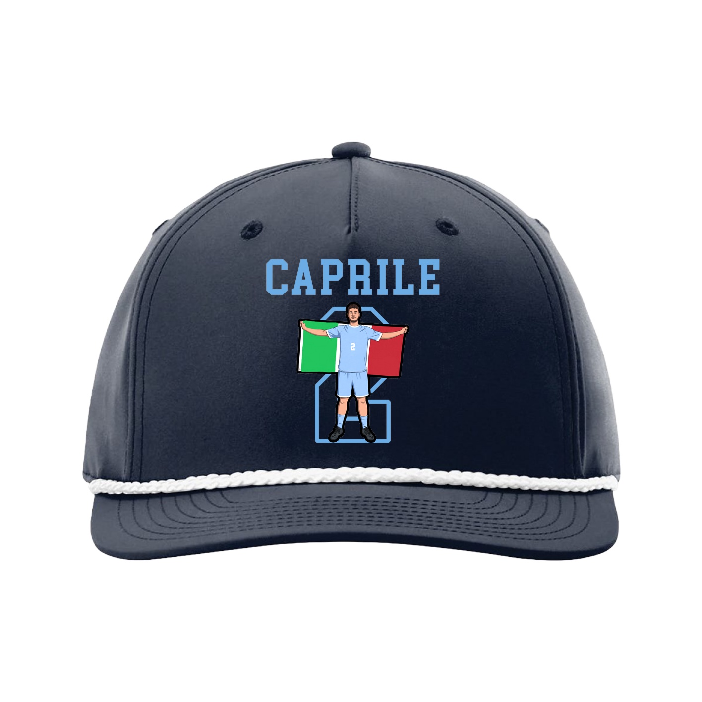 Five-Panel Classic Rope Cap — Shirsey in Navy