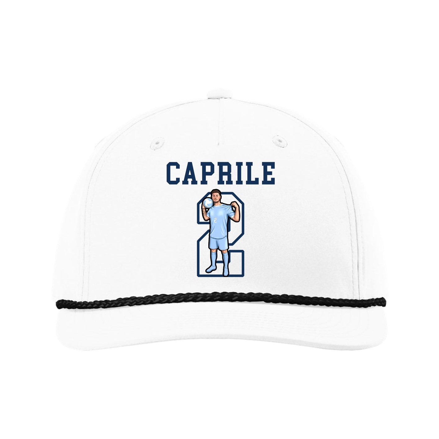 Five-Panel Classic Rope Cap — Shirsey in White