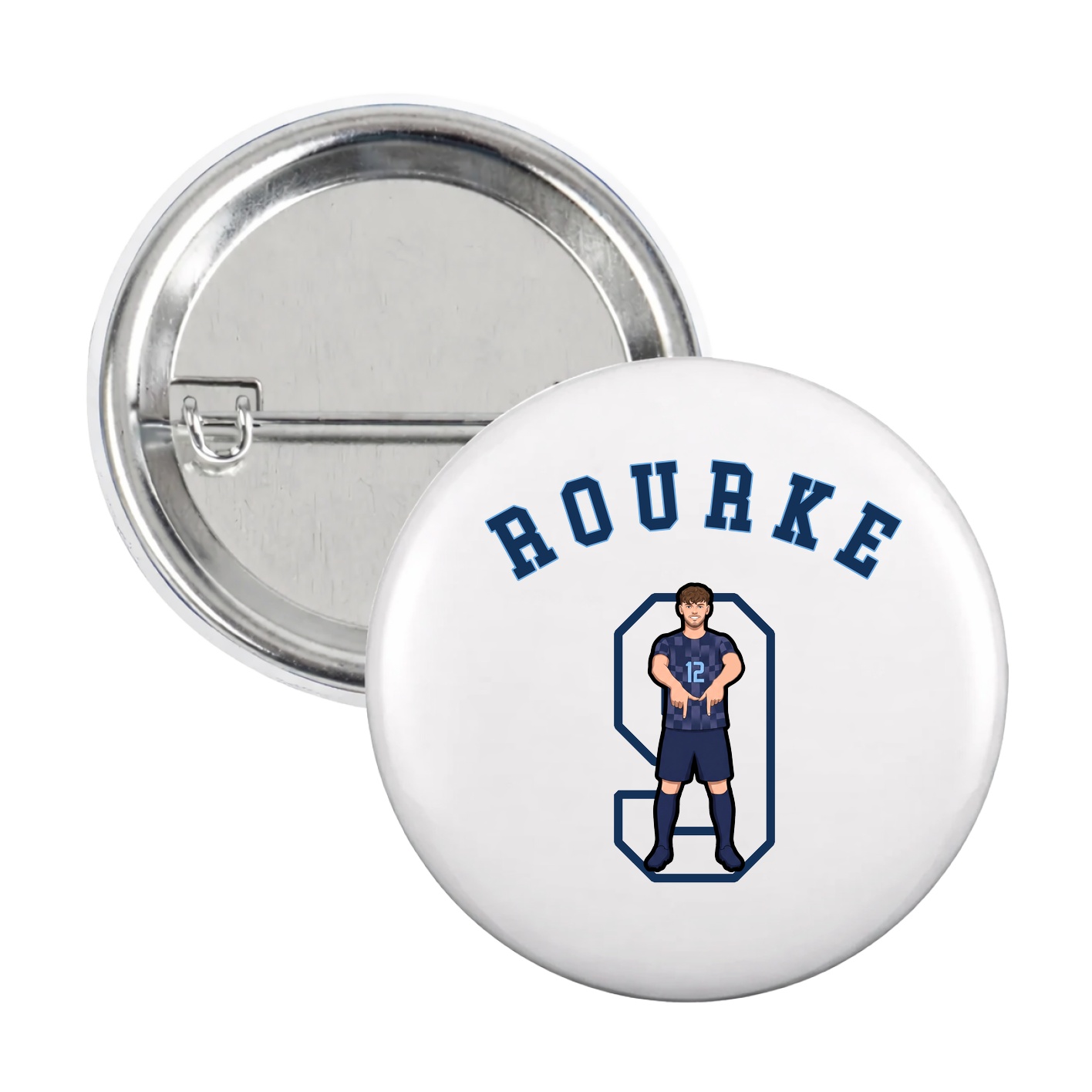 Game Day Button — Shirsey Arch in White