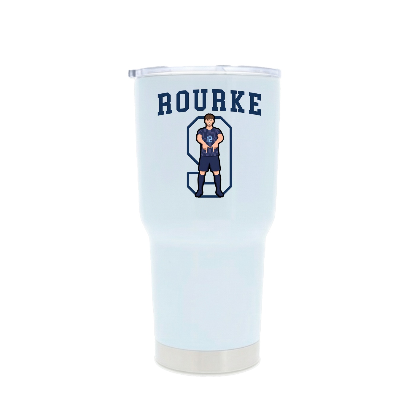 30oz Stainless Steel Tumbler — Shirsey in White
