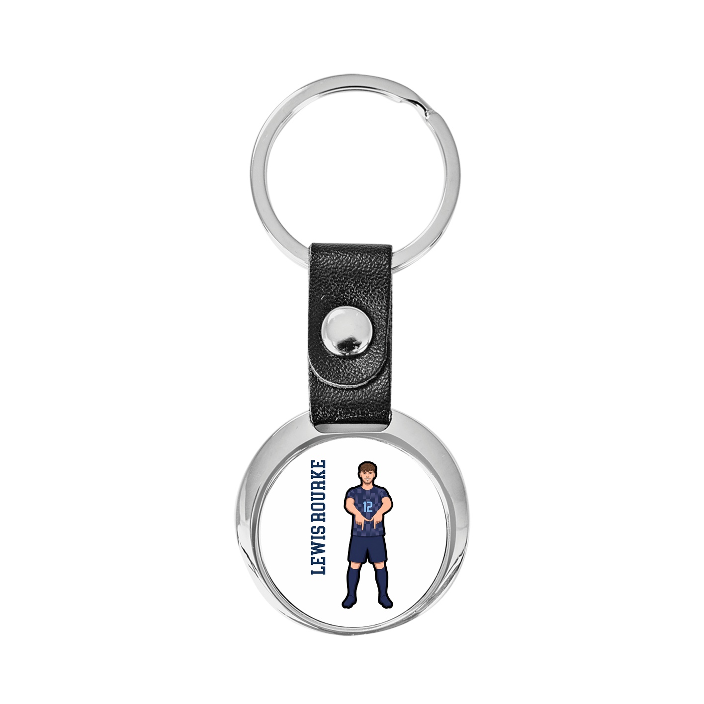 Key Chain — Name Vertical in Classic