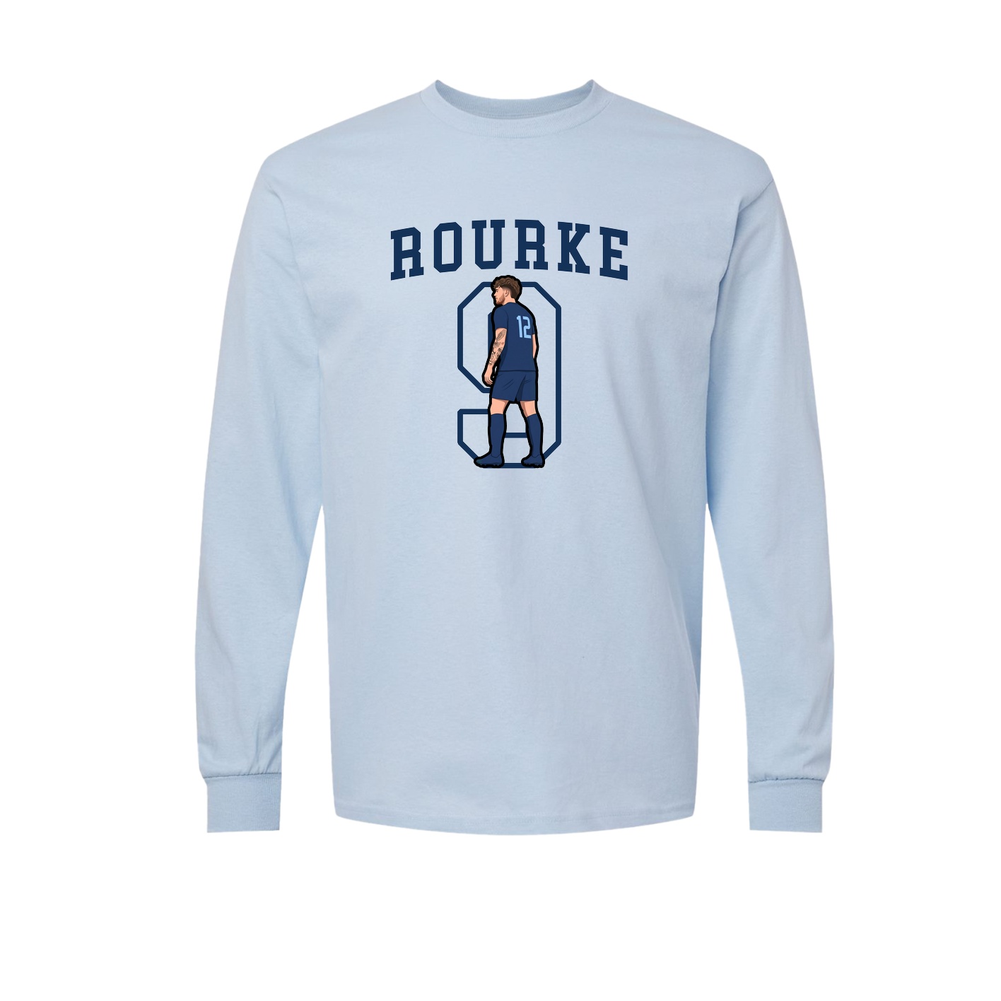 Long Sleeve Tee — Shirsey in Light Blue