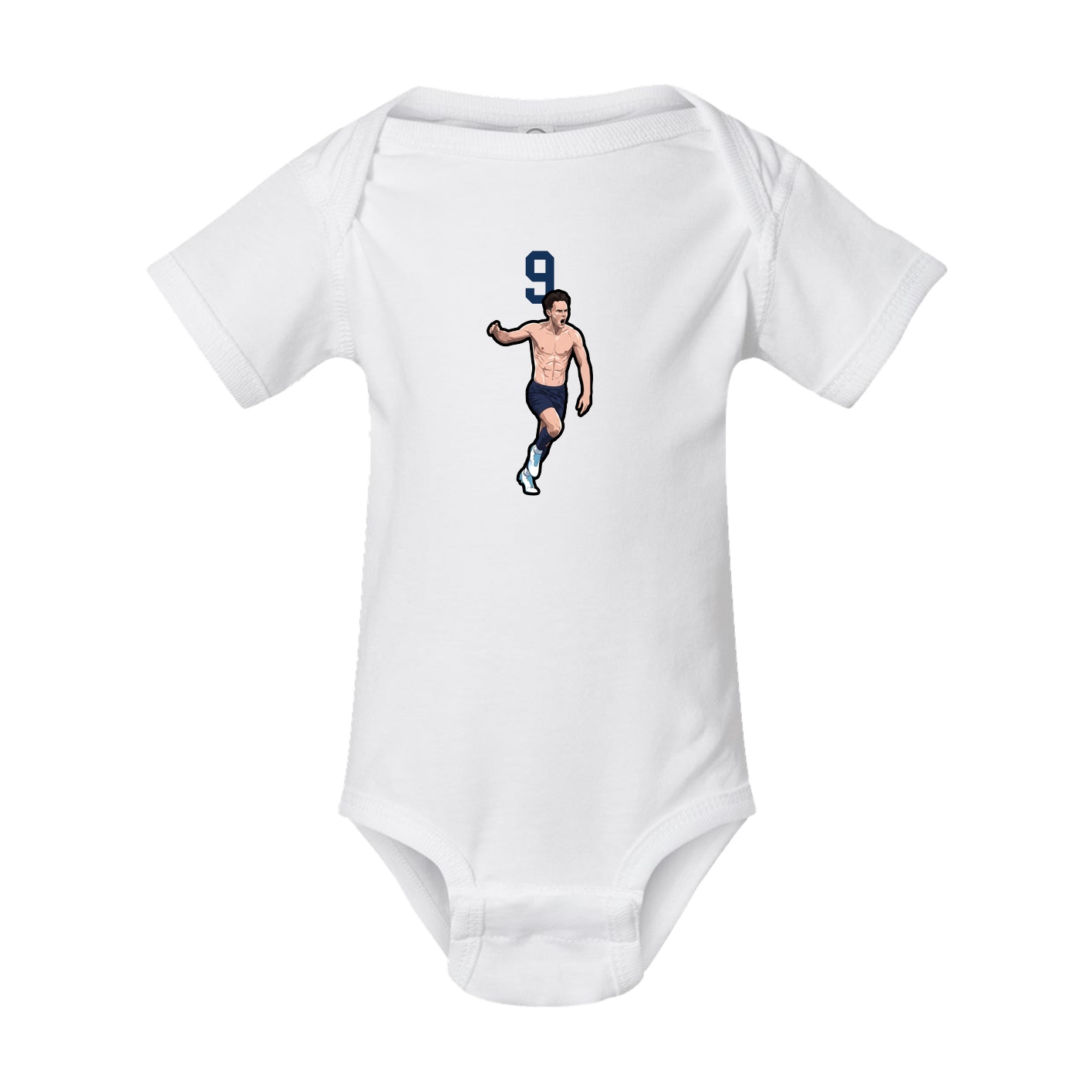 Baby Onesie — Number Top in White
