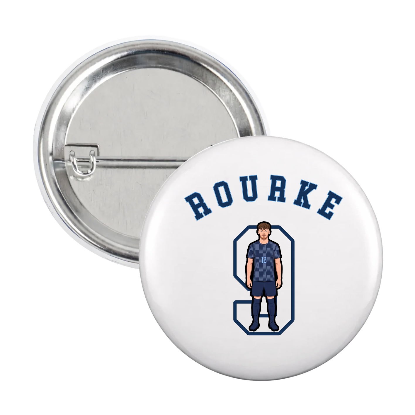 Game Day Button — Shirsey Arch in White