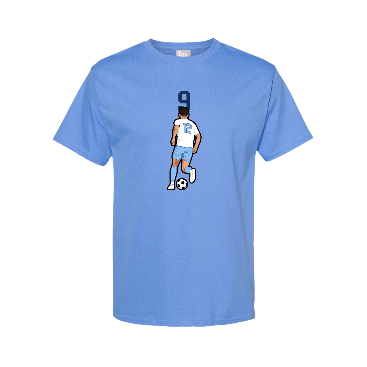 Tee — Number Top in Powder Blue