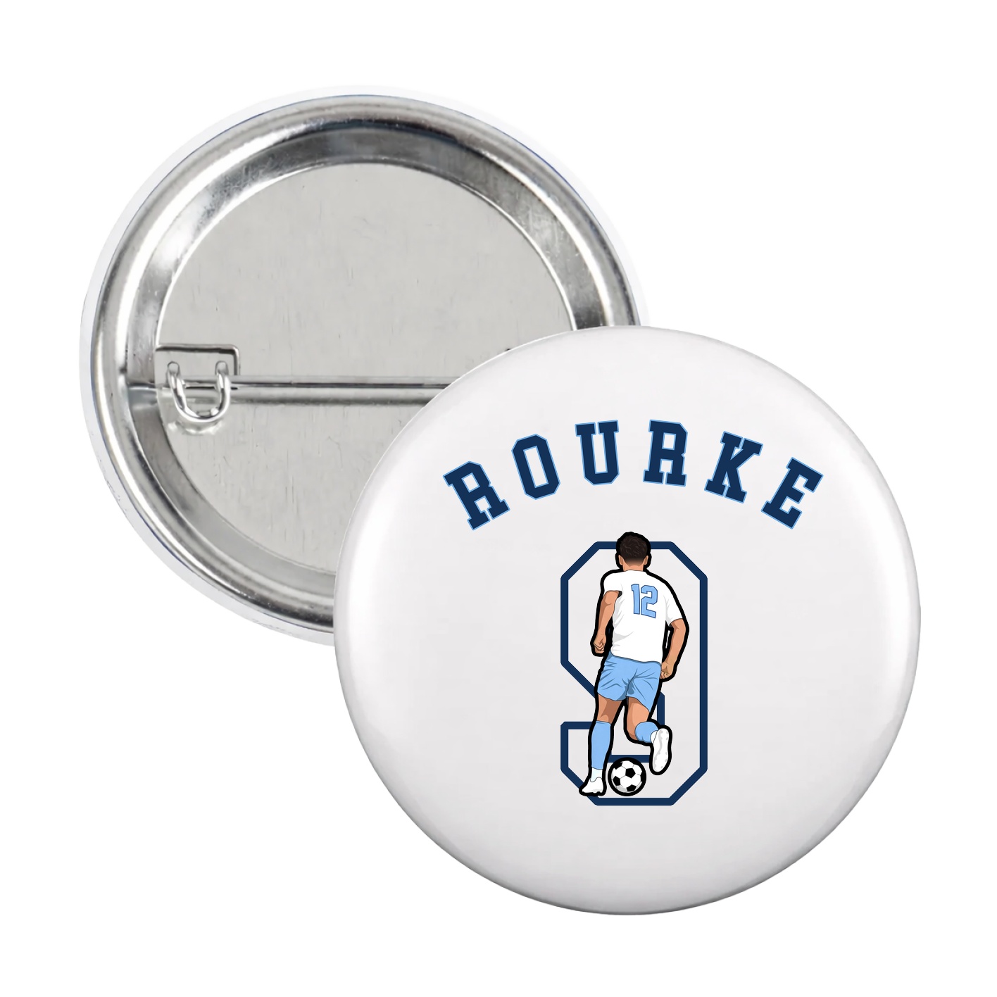 Game Day Button — Shirsey Arch in White