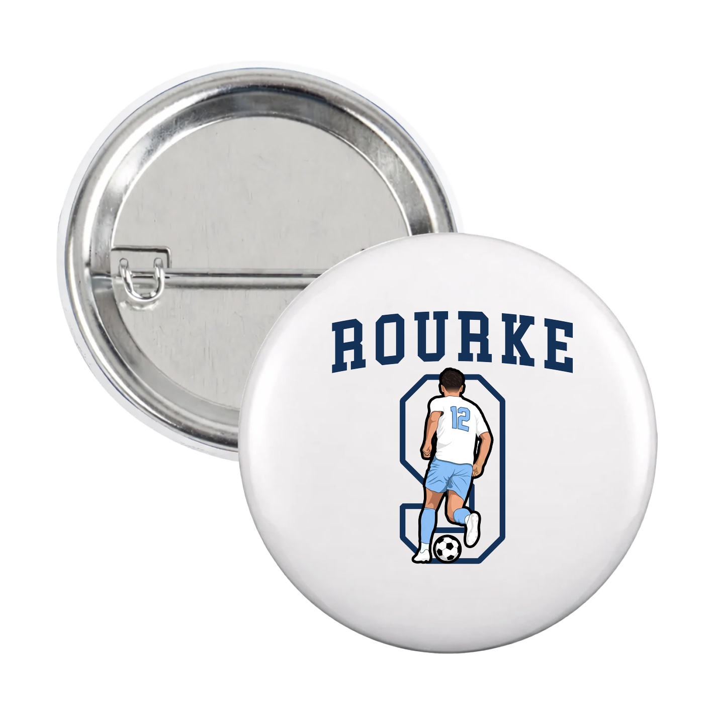 Game Day Button — Shirsey in White