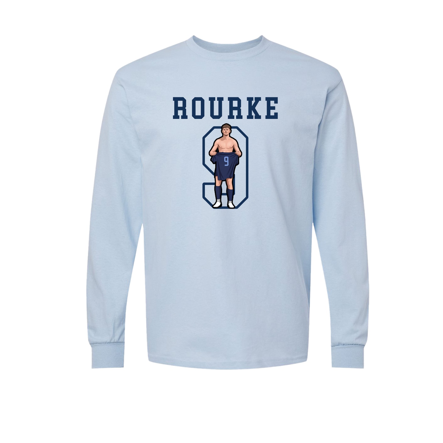 Long Sleeve Tee — Shirsey in Light Blue