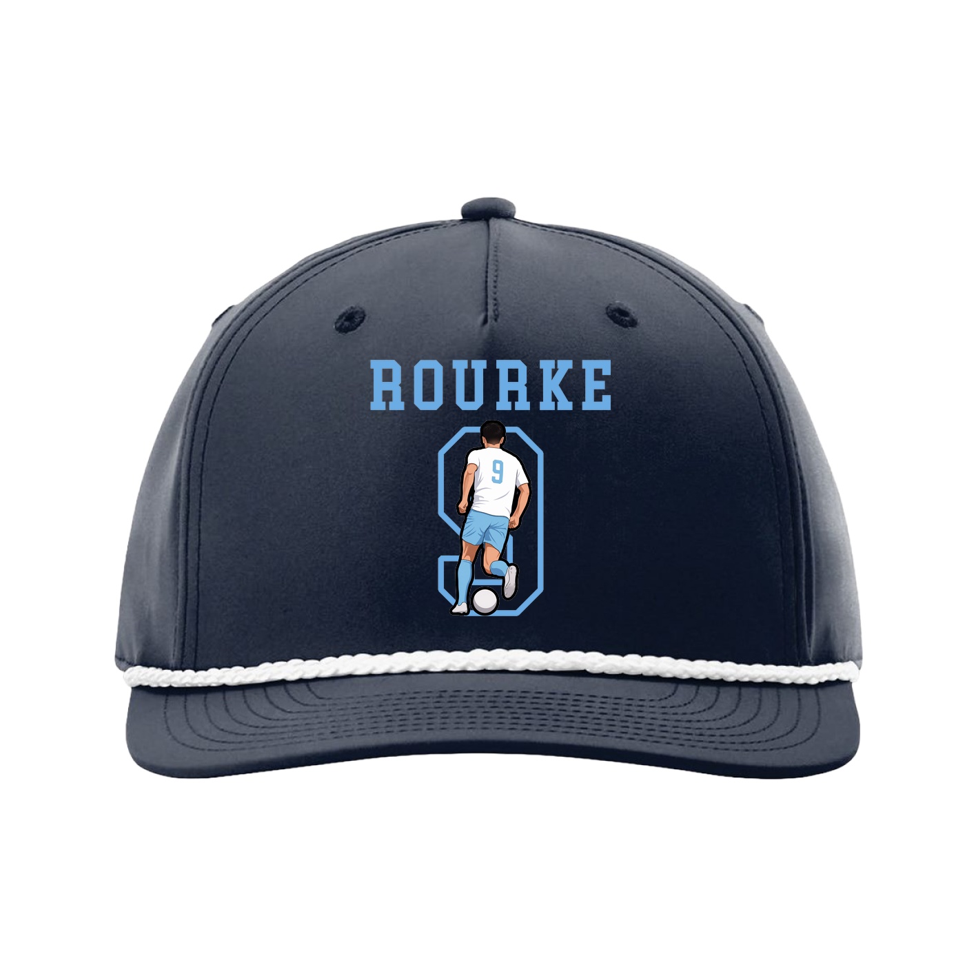 Five-Panel Classic Rope Cap — Shirsey in Navy