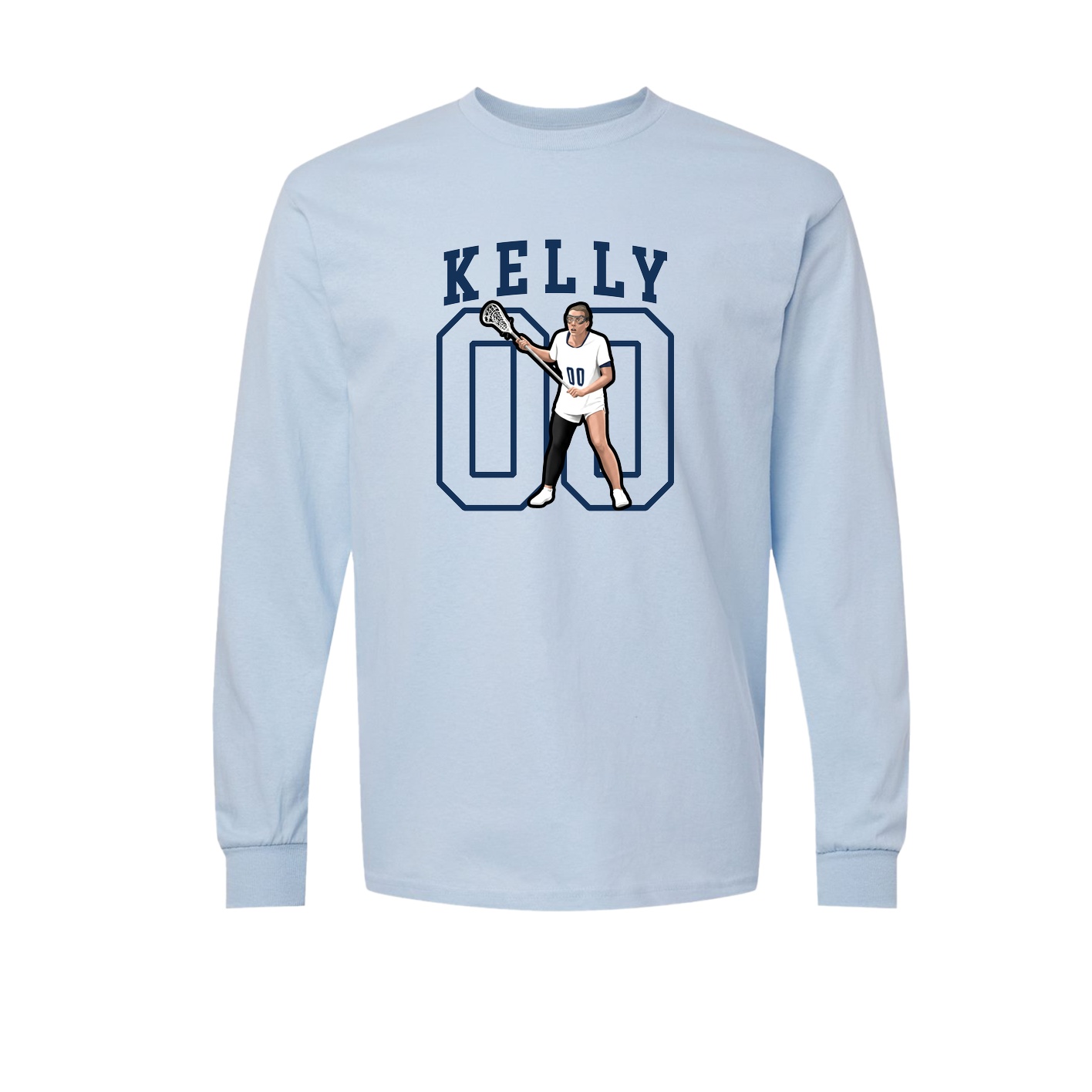 Long Sleeve Tee — Shirsey in Light Blue