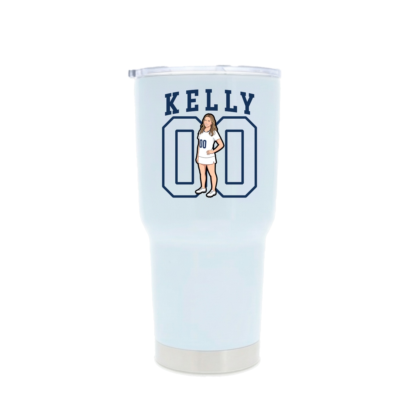 30oz Stainless Steel Tumbler — Shirsey in White