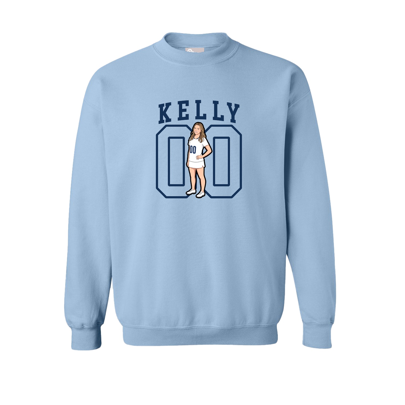 Fleece Crew — Shirsey in Light Blue