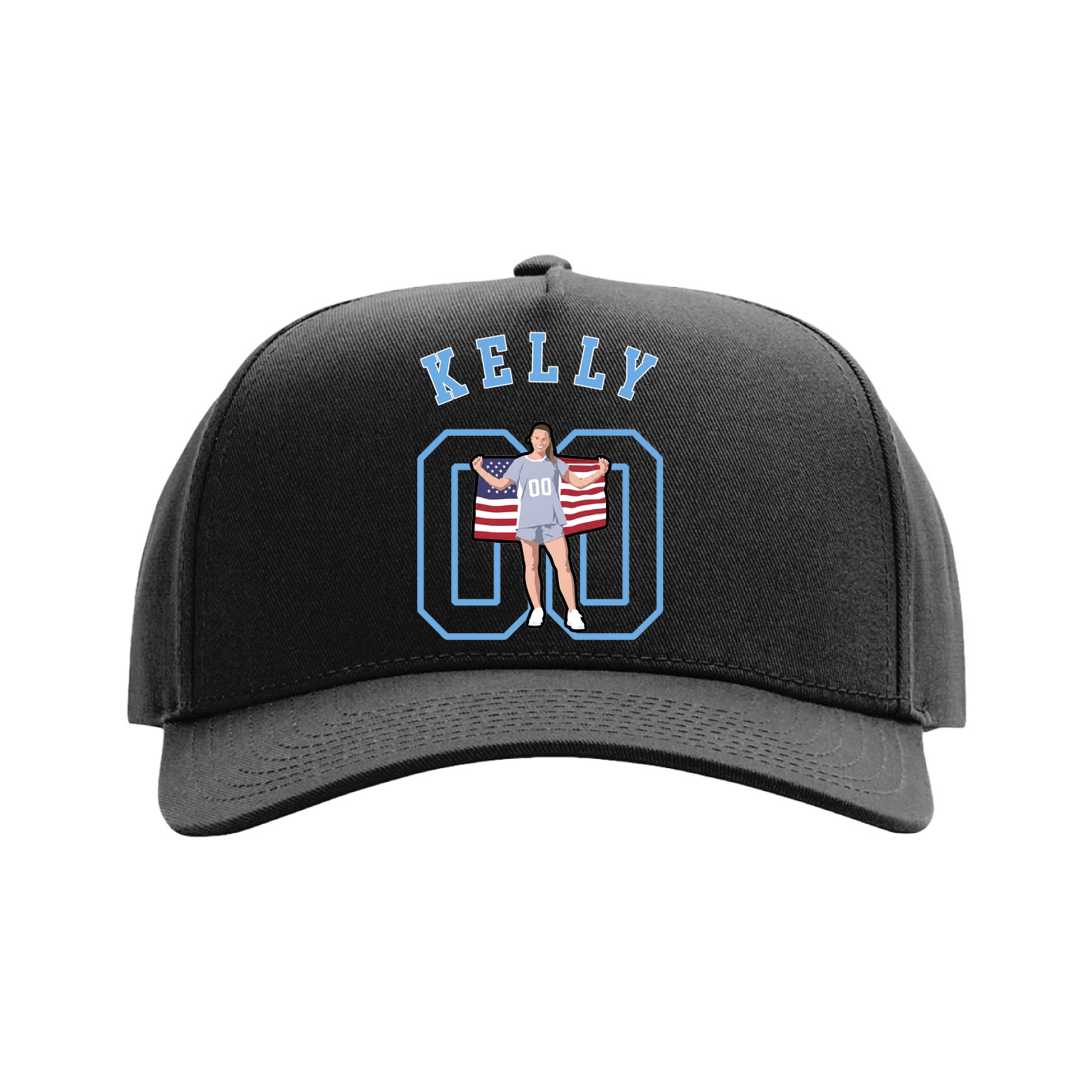 Full Fabric Five-Panel Champ Cap