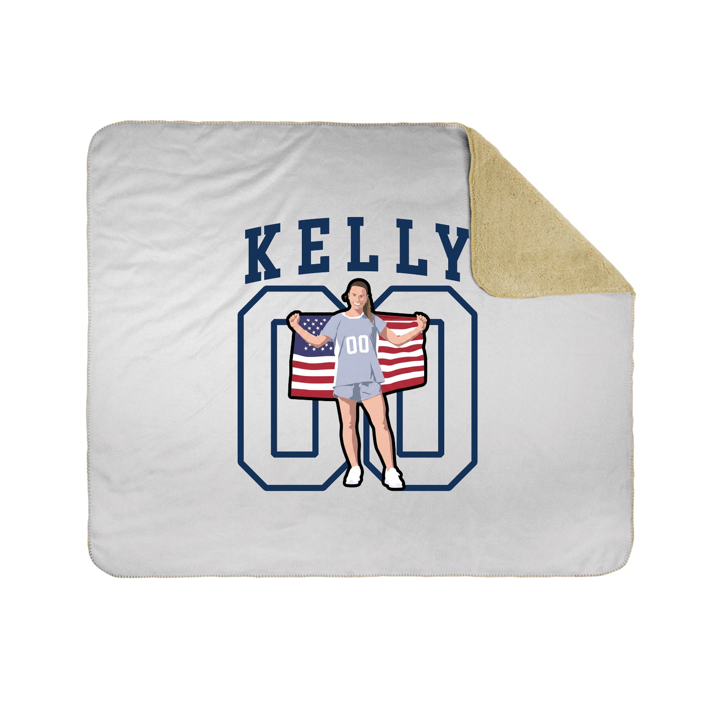 50x60 Sherpa Lined Throw Blanket