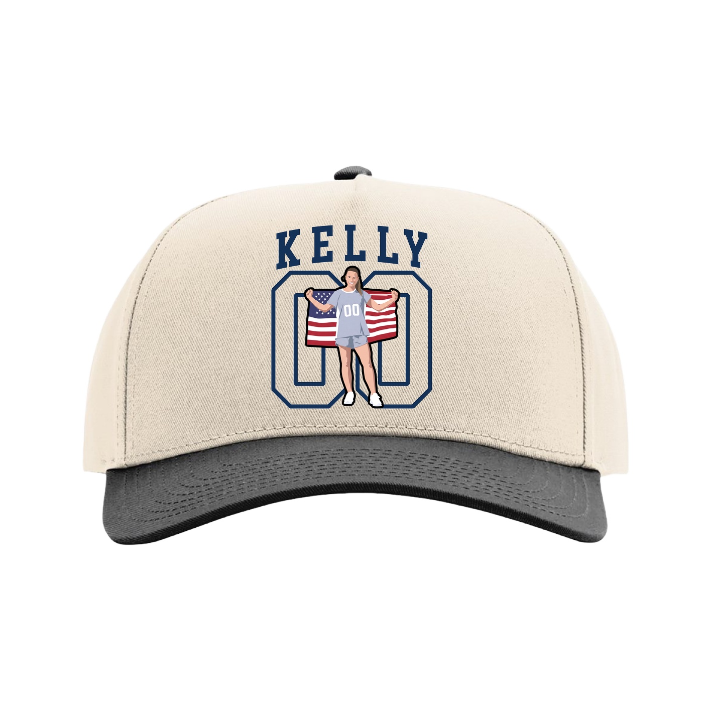 Full Fabric Five-Panel Champ Cap