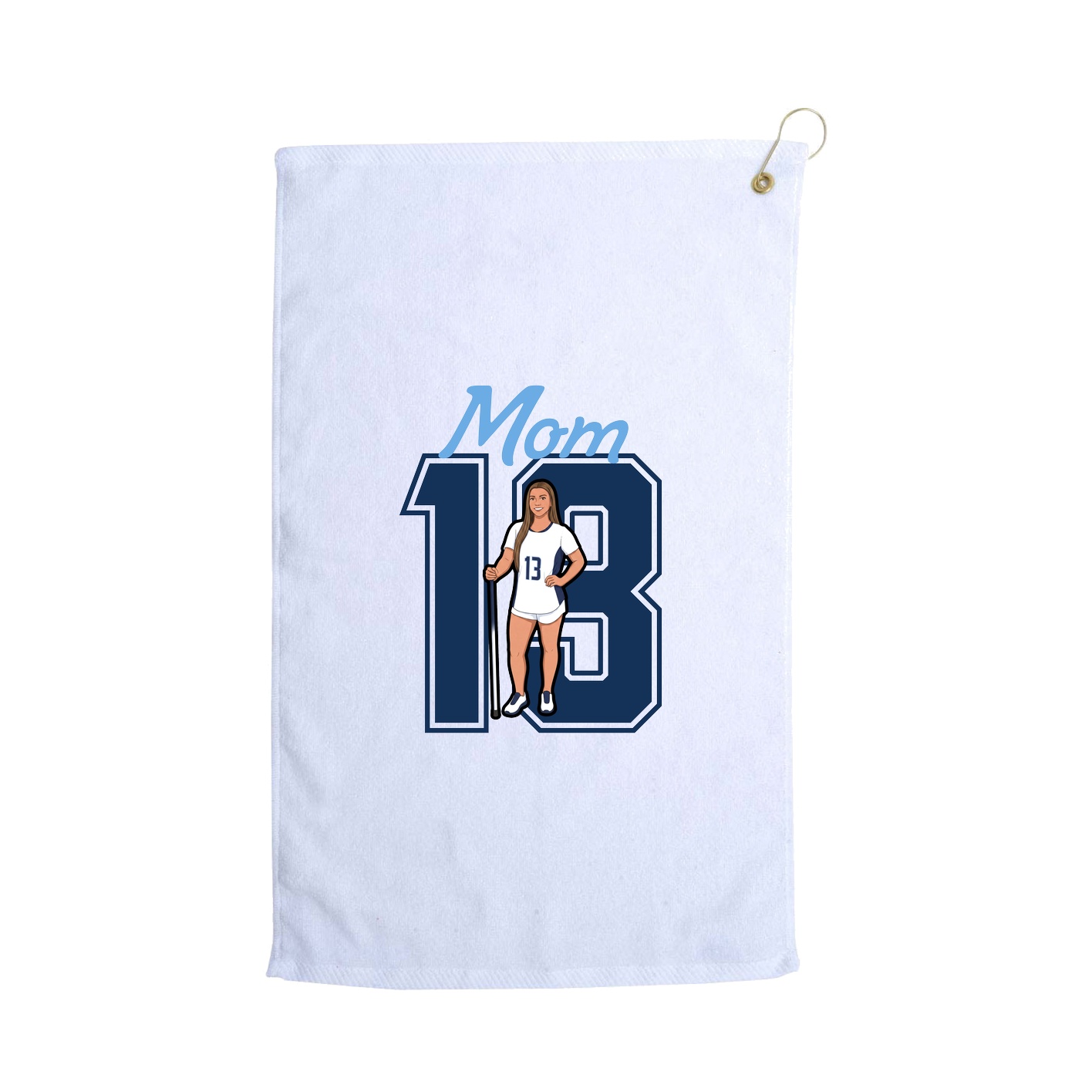 Golf Towel — Mothers Day Shirsey in White