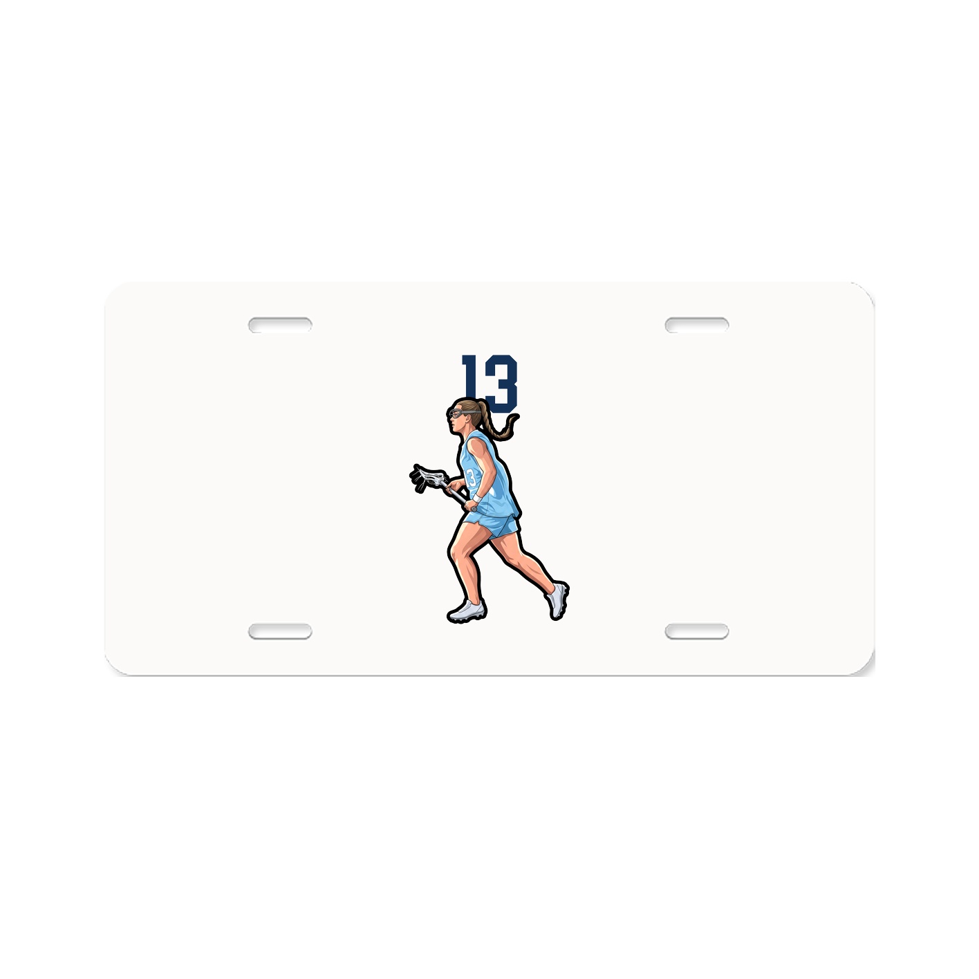 License Plate — Number Top in Classic